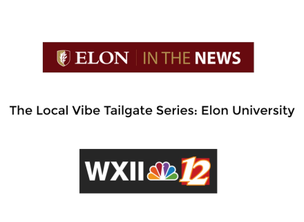 Elon in the News graphic with WXII headline